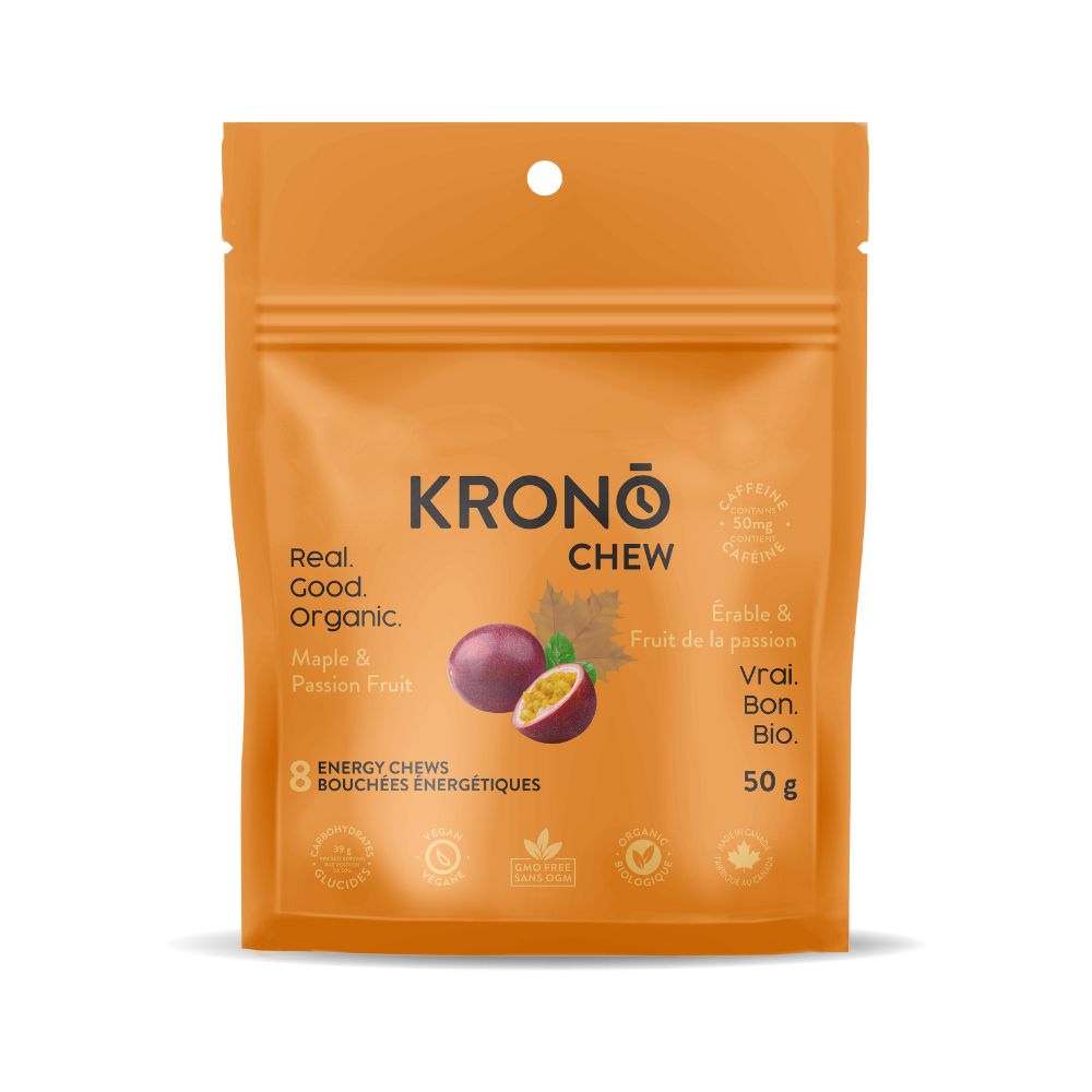 Image Krono Energetic chews (12) MAPLE- PASSION FRUIT WITH CAFFEINE